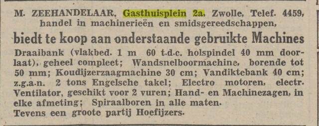 6 21-4-1941, Pr. Ov. Zw. c. M. Zeehandelaar Gasthuisplein 2a.jpg
