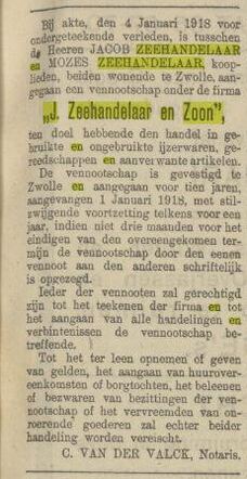 7-1-1918, Pr. Ov. Zw. c. acte J. Zeehandelaar en Zoon.jpg
