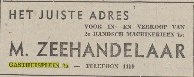 8 26-8-1941, Pr. Ov. Zw. c. M. Zeehandelaar Gasthuisplein 2a.jpg