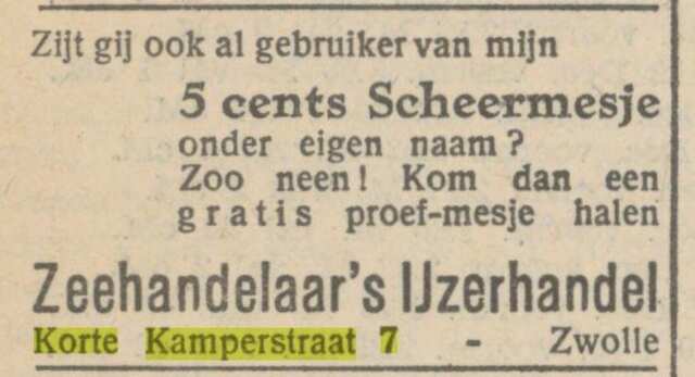 33 10-12-1931, Pr. Ov. Zw. c. Scheermesje Zeehandelaar.jpg