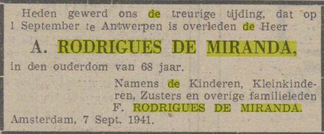 De Courant 11-9-1941 overl A. RdM.jpg