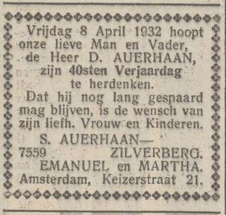 Adv voor 40ste verjaardag van David Auerhaan.JPG
