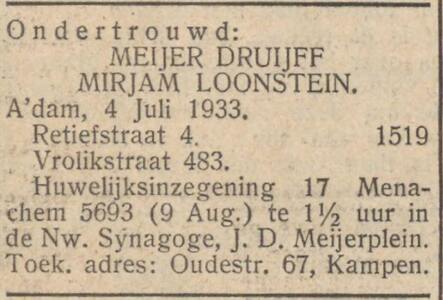 NIW 07071933 ondertrouw M. Druijff.jpg