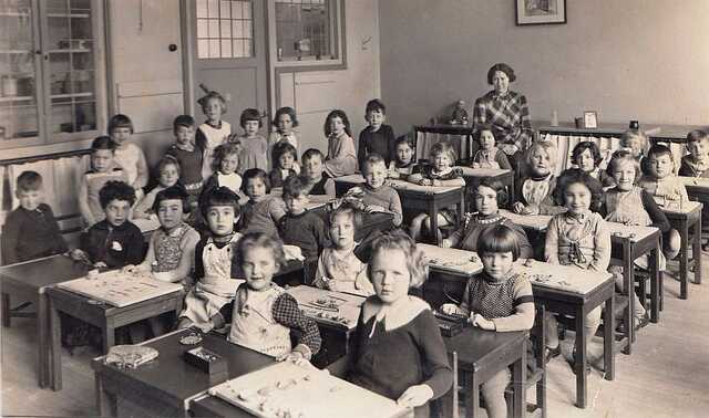 Class photo kindergarten with Ronny Swart.
