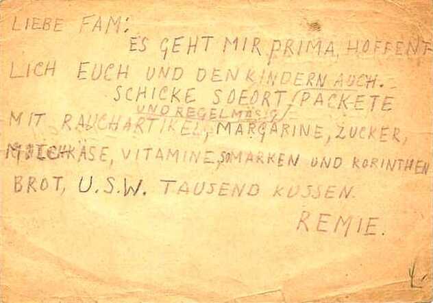 Levensteken uit Bergen Belsen  