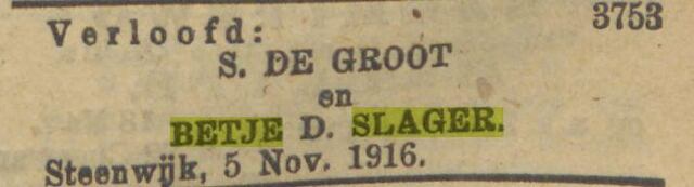 10-11-1916, NIW verloving Betje Slager en Salomon de Groot.jpg