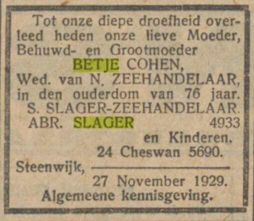 29-11-1929, NIW overlijden Betje Slager-Cohen.jpg