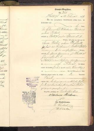Geboortebewijs Paul Baehr, broer van Adolf Baehr 1878.jpg
