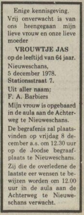 Vrouwtje Barbiers Jas.JPG