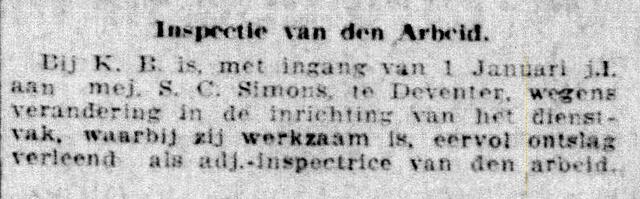 Telegraaf 9-1-1924 adj inspectrice arbeid.jpg