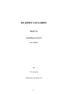 Joden in Leiden,   Voor het gehele document, klik op de tekst