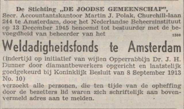 25 NIW 12--03-1948 oproep aan leden om zich te melden.JPG