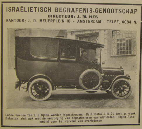 30 Geill. Joodsche Post van 04-11-1921 Isr. Begrafenis Genootschap.JPG