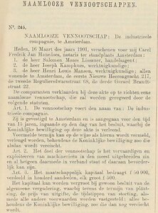 35 S.M. Lissauer opr NV Industrieele Compagnie 1901.JPG