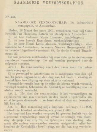 35 S.M. Lissauer opr NV Industrieele Compagnie 1901.JPG