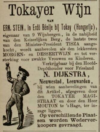 De Joodsche Prins3 025 Leeuwarder Courant 15-11-1886 Wijnhandel Stein.jpg