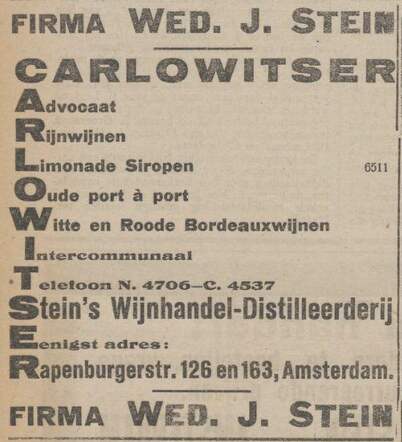 De Joodsche Prins3 025 NIW 04-03-1921 Wijnhandel Stein.jpg