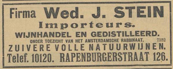 De Joodsche Prins3 025 NIW 06-03-1914 Wijnhandel Stein.jpg