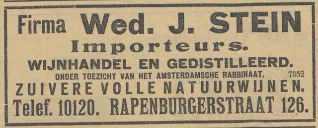 De Joodsche Prins3 025 NIW 06-03-1914 Wijnhandel Stein.jpg
