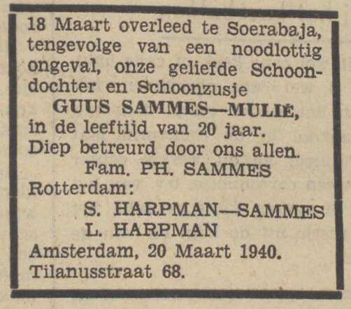 Death announcement - Guus Sammes-Mulie.jpg
