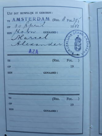Geboorte van Marcel Alexander van Rijk 