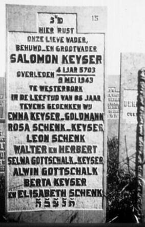Grafsteen Salomon Keyser