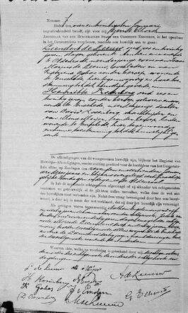 1912-01-24 Huwelijksakte Leendert de Leeuw en Henriëtte Rosenberg
