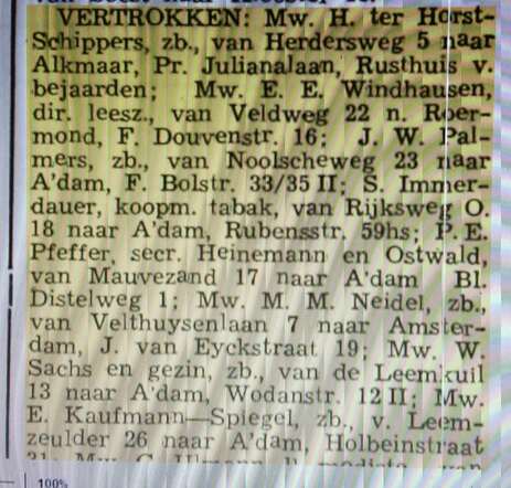 De Bel 4-8-1942 Immerdauer vertrokken.jpg