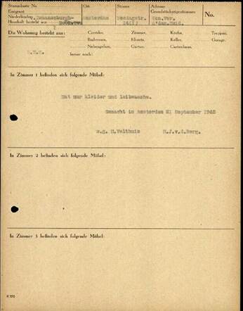Puls document regarding Mesdagstraat 14 Amsterdam.