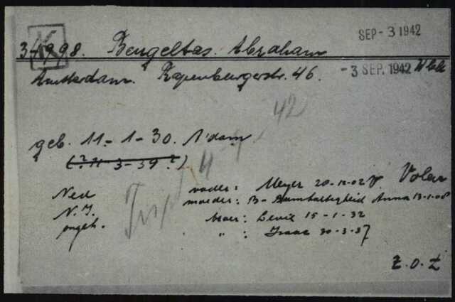 Kaart Joodse raad Abraham zoon van Anna Beugeltas - Barmhartigheid.jpg