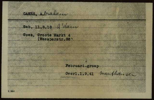Kaart Joodse raad Abraham zoon van Betje Canes - Barmhartigheid.jpg