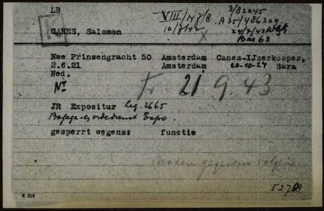 Kaart Joodse raad Salamon zoon van Betje Canes - Barmhartigheid.jpg