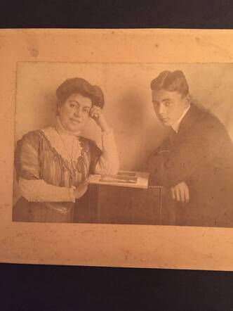 Arthur J.A. Specht and his mother.