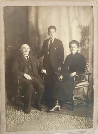 Portretfoto van het gezin Van Gelder