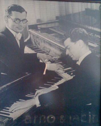 Aron Prins (rechts) en Jacob Prins.