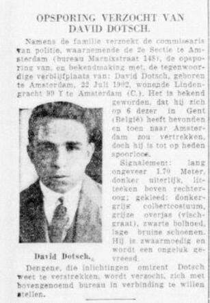Opsporing verzocht van David Dotsch (1935)