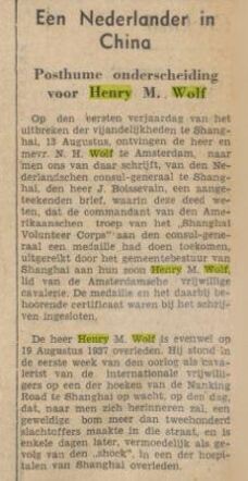 Artilkel in Bataafs Nieuwsblad