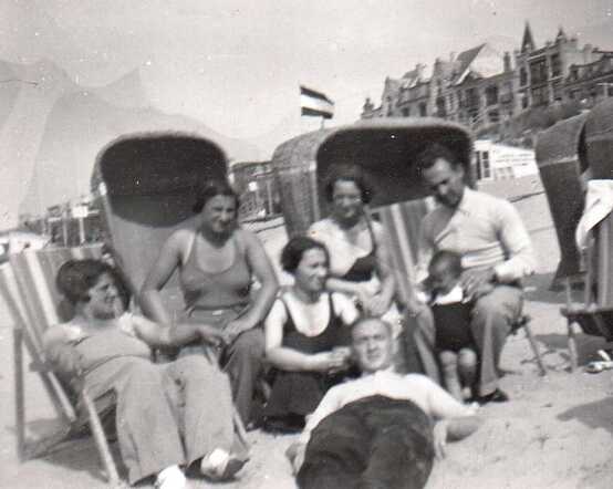 On the beach of Scheveningen.