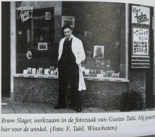 Bram Slager voor fotozaak Tahl in Winschoten