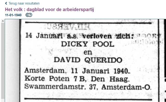 Korte Poten 7B Dicky Pool in jan 1940.PNG