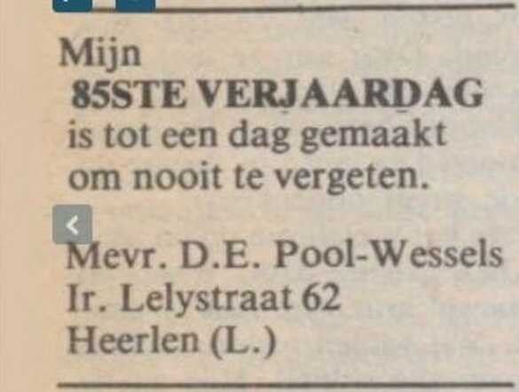 1982 85ste verjaardag Dina Pool-Wessels (2).jpg