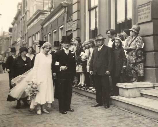 Trouwfoto Bertha Emilie van Essen en David Salomon Hollander