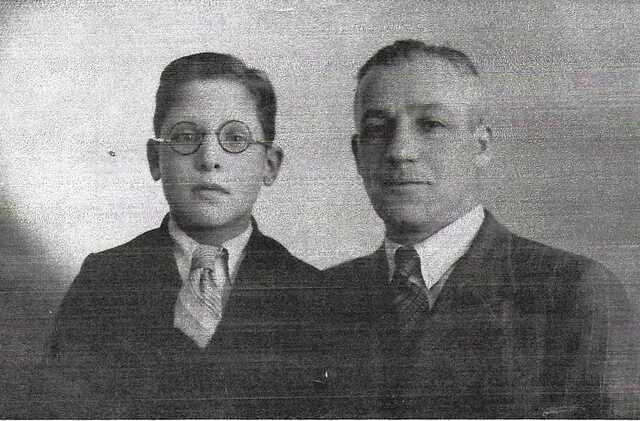 Levie Knap with his father Nathan Knap