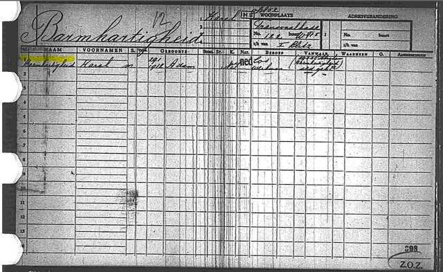 Adreskaart Karel Barmhartigheid Transvaalkade 122.JPG