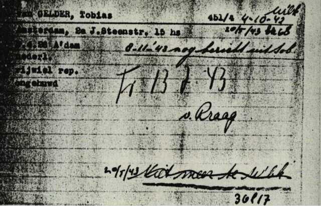 "8-11-1943 nog bericht uit Sobibór"
