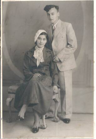 Trouwfoto Sally & Roosje Kesnar-Wurms ז"ל