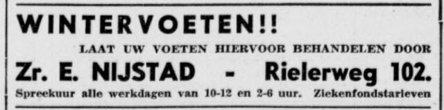 adv pedicure E. Nijstad 3-1-1940 Dev Dagbl.jpg