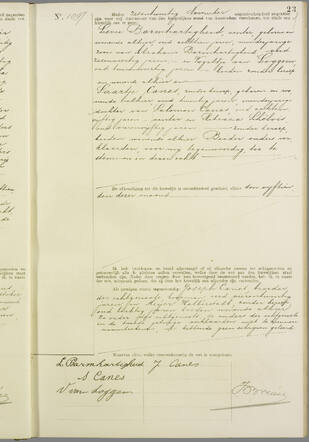 Knipsel trouwdocument Levie Barmhartigheid met Saartje Canes op 26-11-1919.jpg
