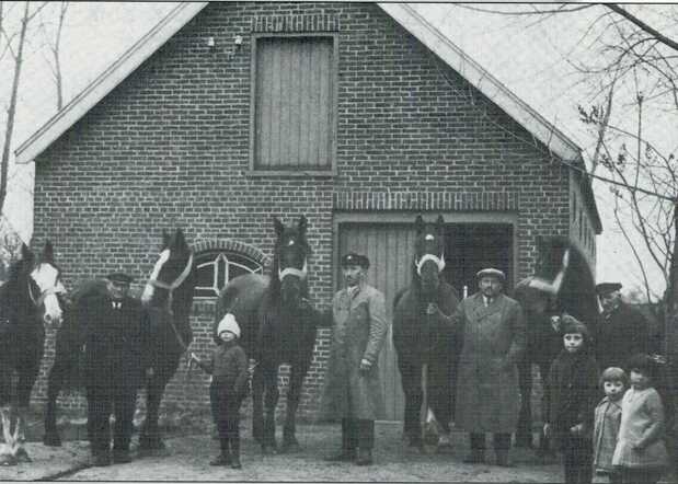 Nathan Bollegraaf is geboren in Hellum in 1894. Hij was slager en paardenhandelaar. Hij is in 1942 gedeporteerd en in Auschwitz omgebracht. Op de foto staat hij derde van links.