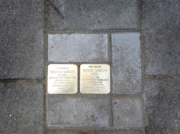 Stolperstein Salomon Sarfatij en Sientje Sarfatij-Herz